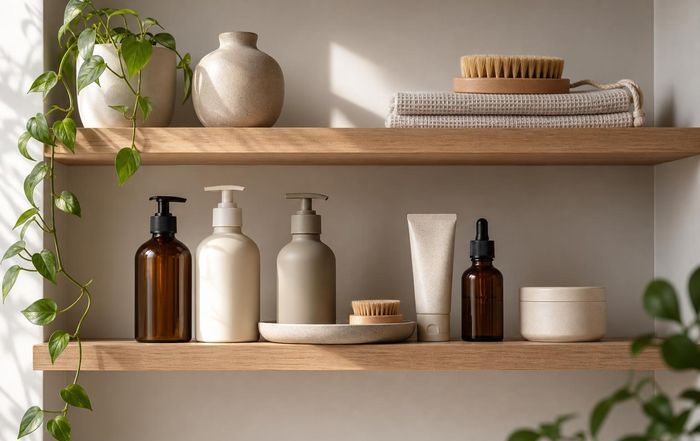 Article Image for How to Create a Minimalist Body Care Shelf
